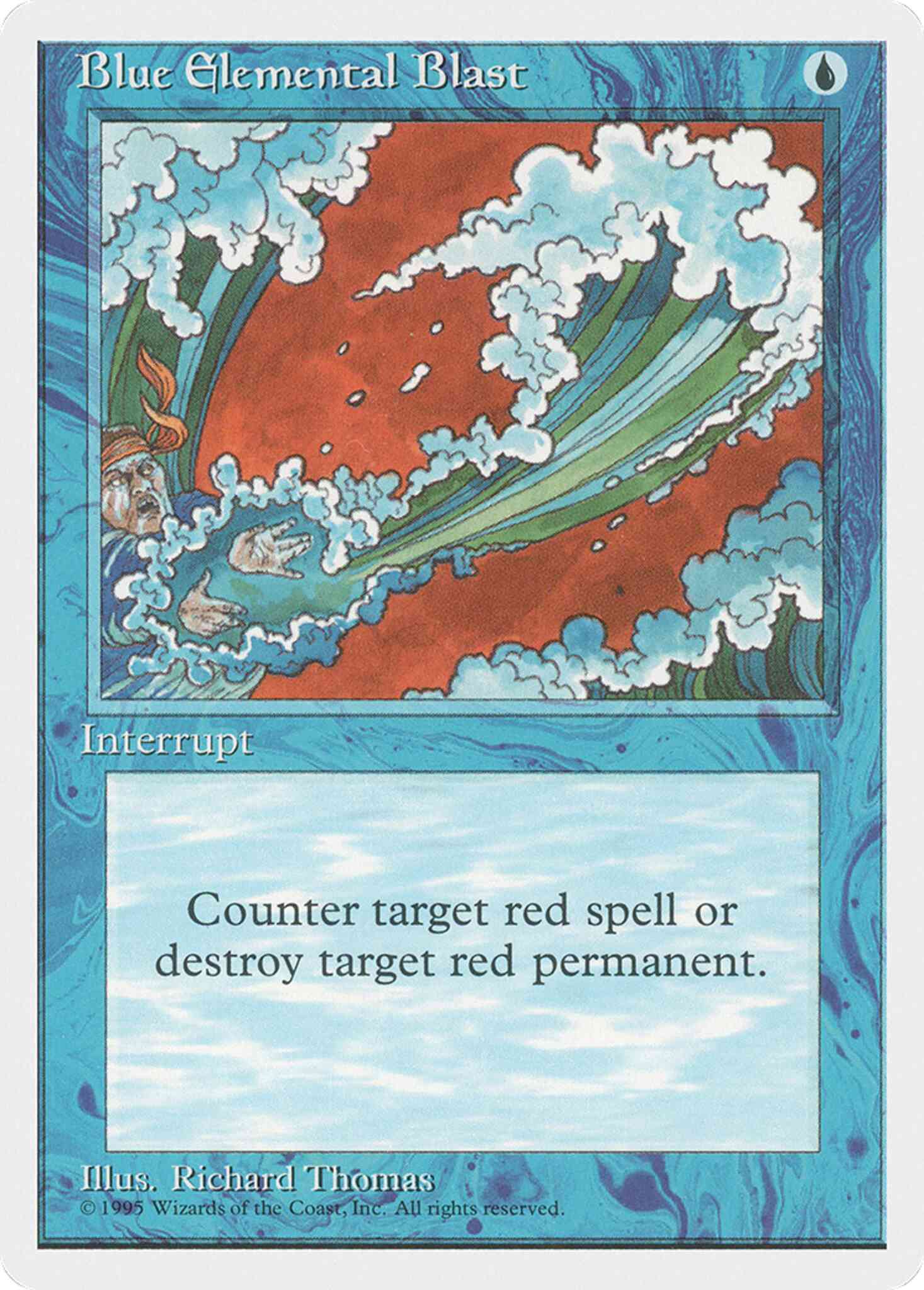Magic Blue Elemental Blast [63] [Fourth Edition] [Non-Foil]