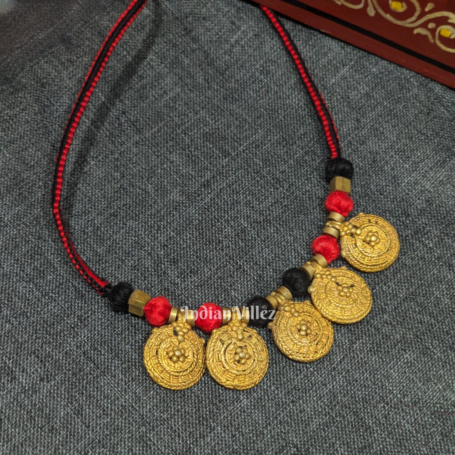 IndianVillèz Handmade Tribal Dhokra Necklace – Women's