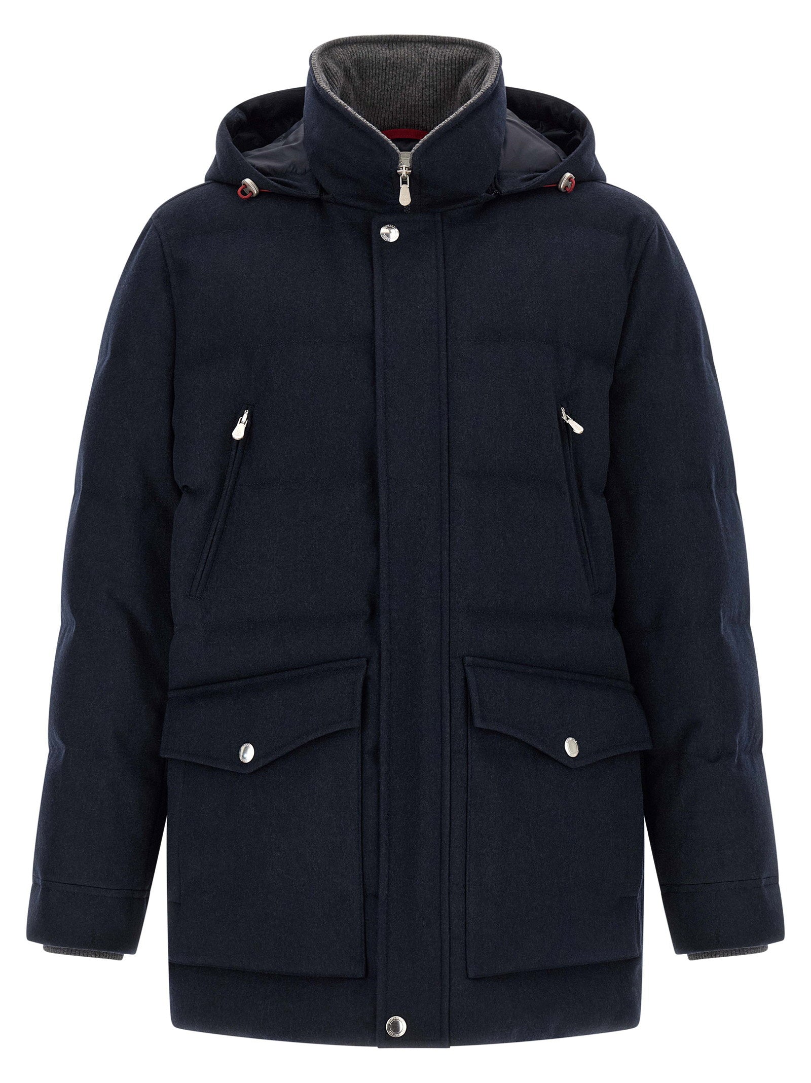 Brunello Cucinelli Wool Flannel Parka – 100% wool