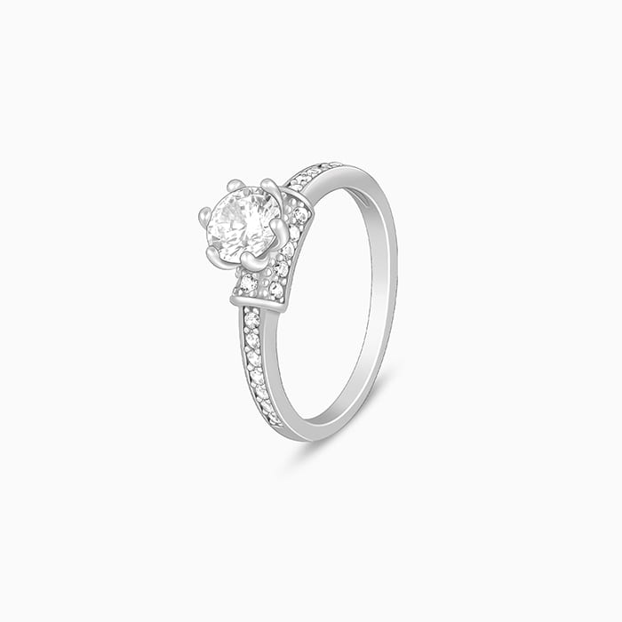GIVA Jewellery Silver Enfold Ring - view 4