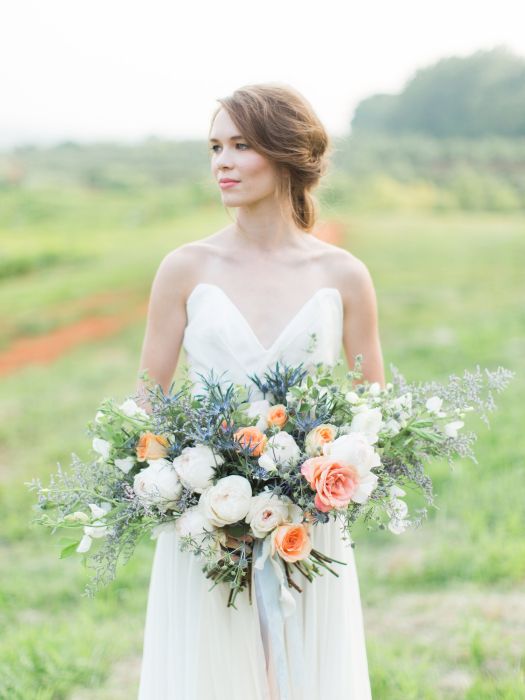 fiftyflowers.com Graceful Coral Garden Wedding
