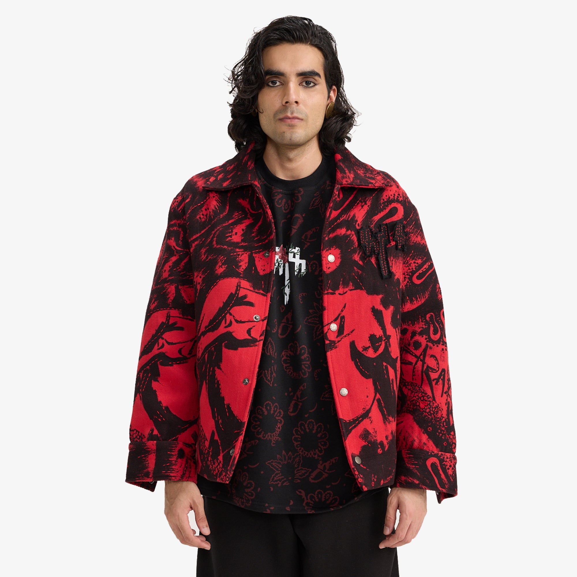 F A R A K | Obsession Handmade Jacket { Black/red