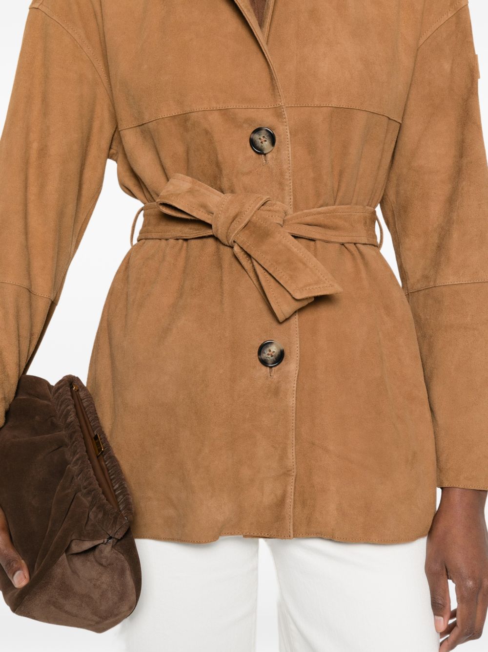 Peuterey Machuca suede leather jacket – Calf Suede 100% - view 5