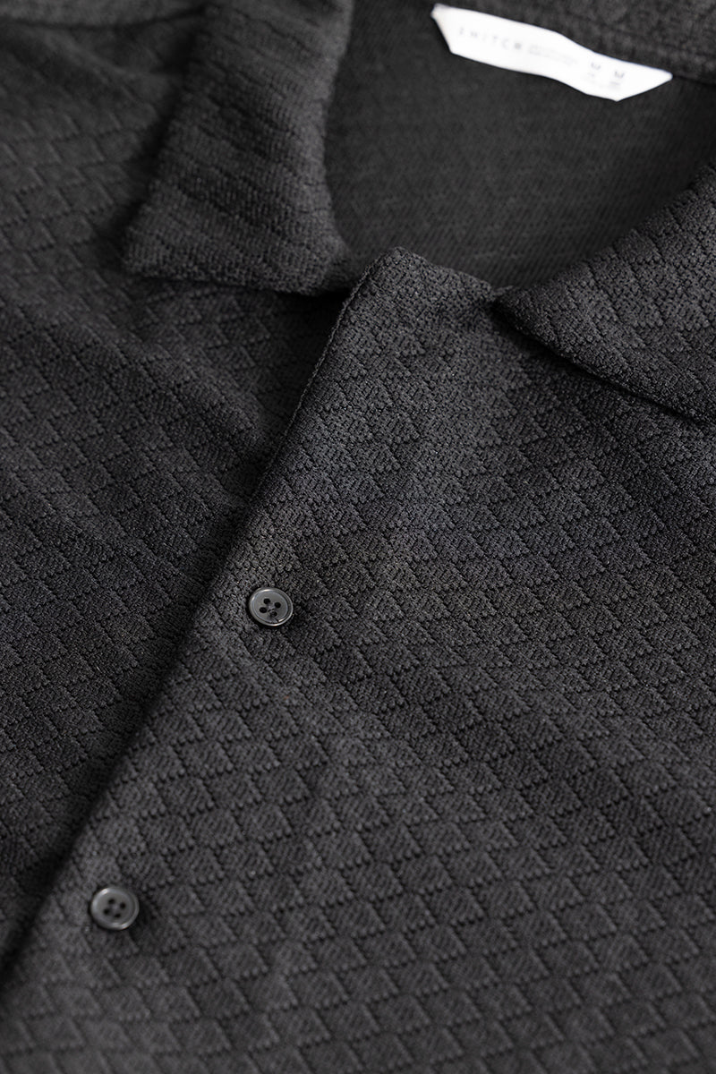 SNITCH Nector Jet Black Hakoba Shirt - view 2