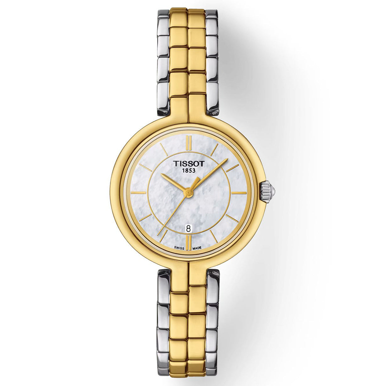 Tissot T-Lady White Mother-Of-Pearl Dial Women 30mm - view 2