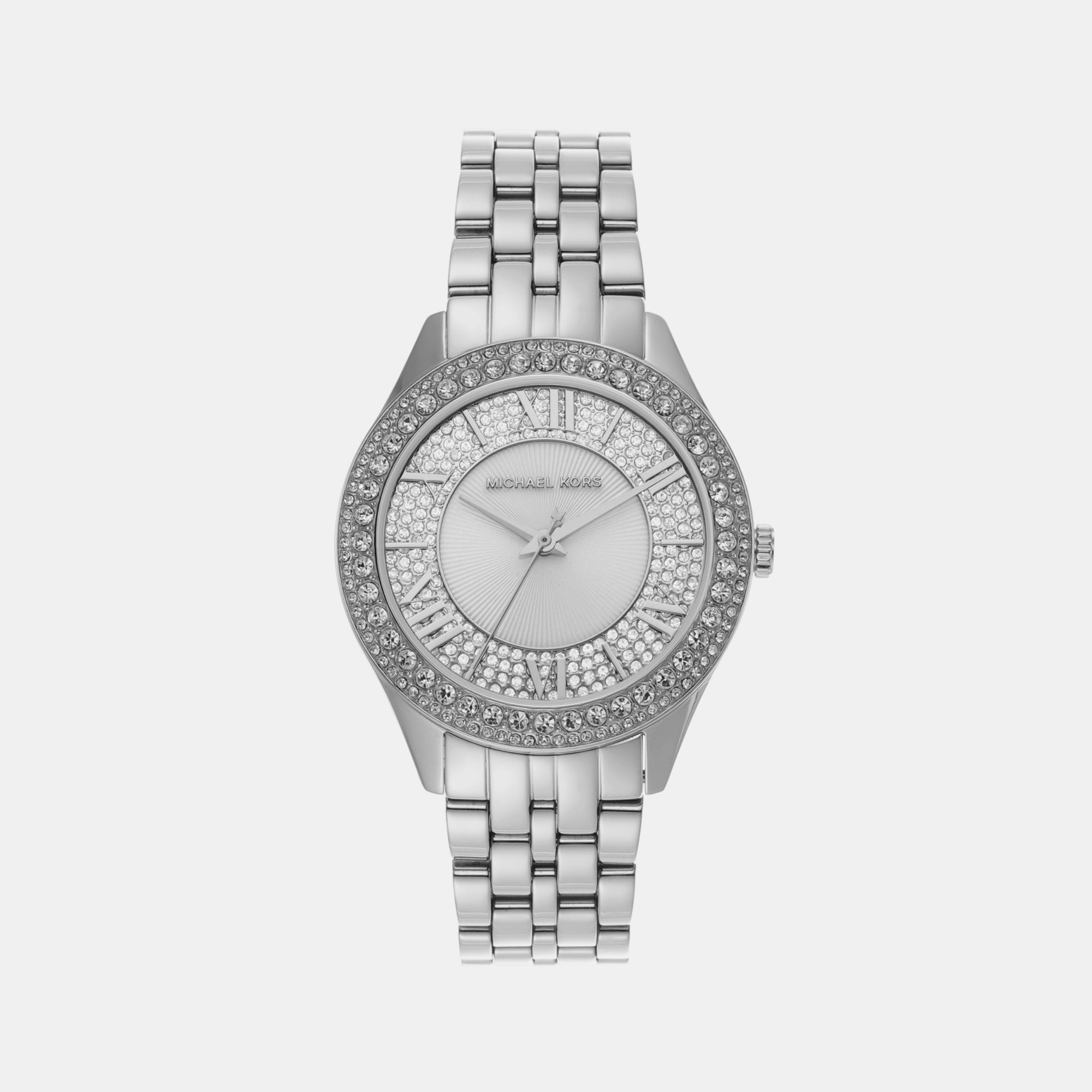 Michael Kors Harlowe Women Quartz White Dial Analog Stainless Steel Watch MK4708