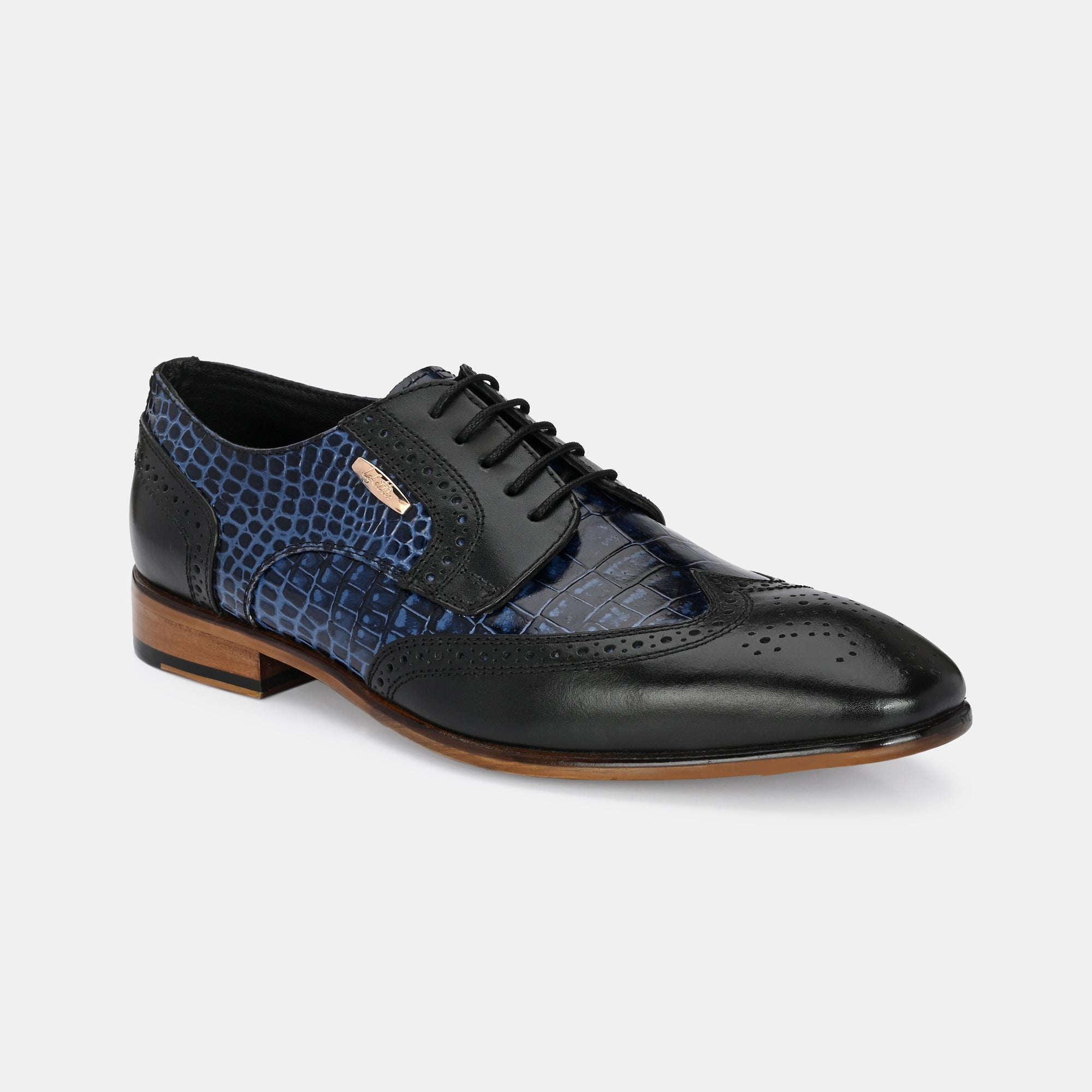 Colour-Blocked Lace-Up Brogues by Lafattio - view 4