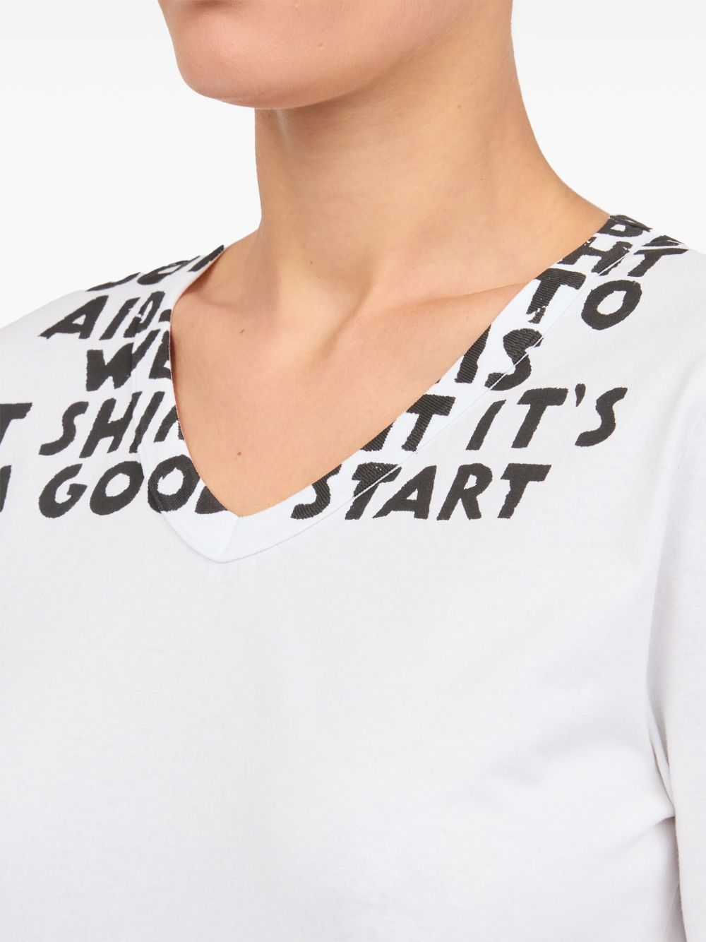 MM6 Maison Margiela Printed cotton t-shirt – Cotton 100% - view 2