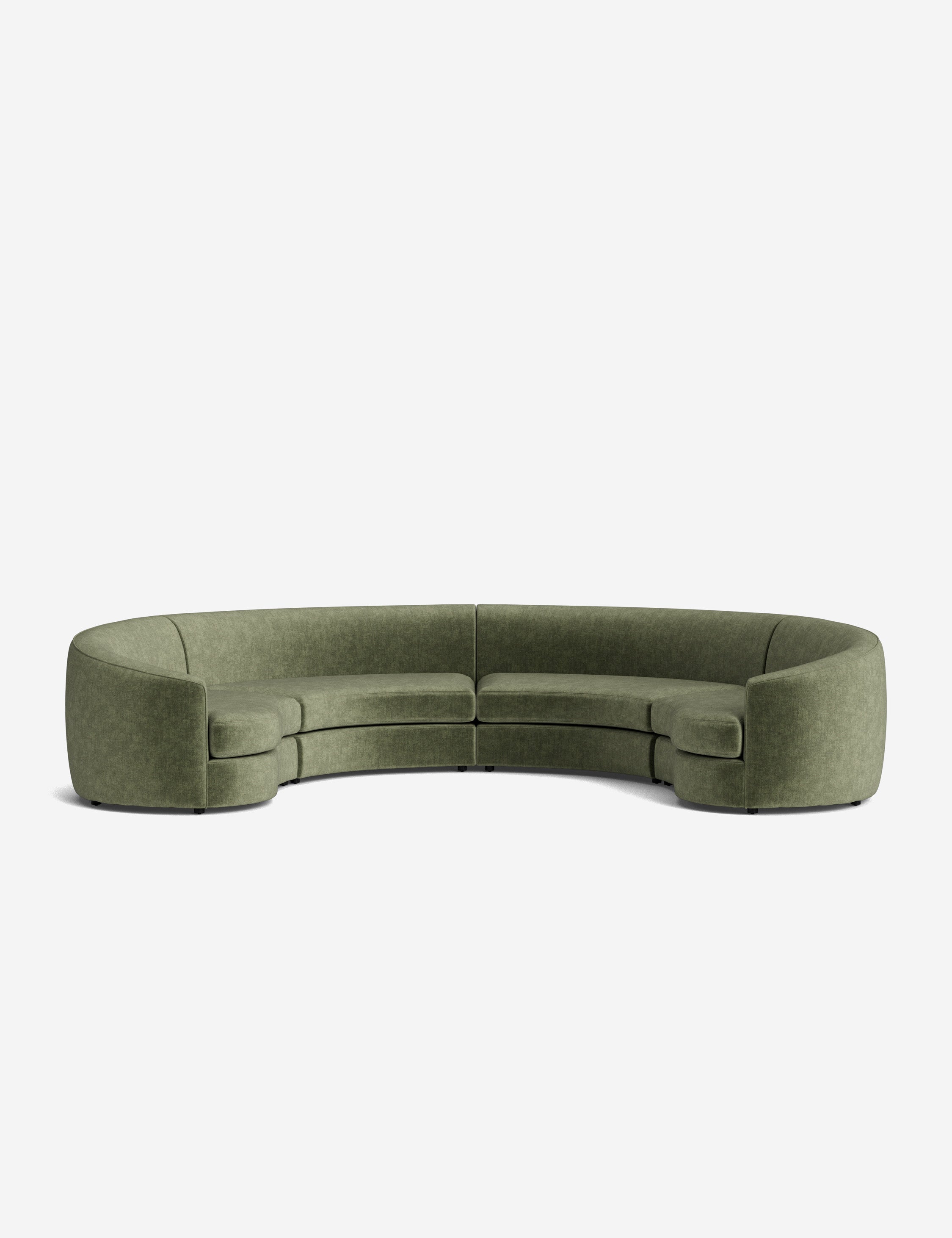Lulu and Georgia Imada Modular Curved Sectional Sofa - view 27