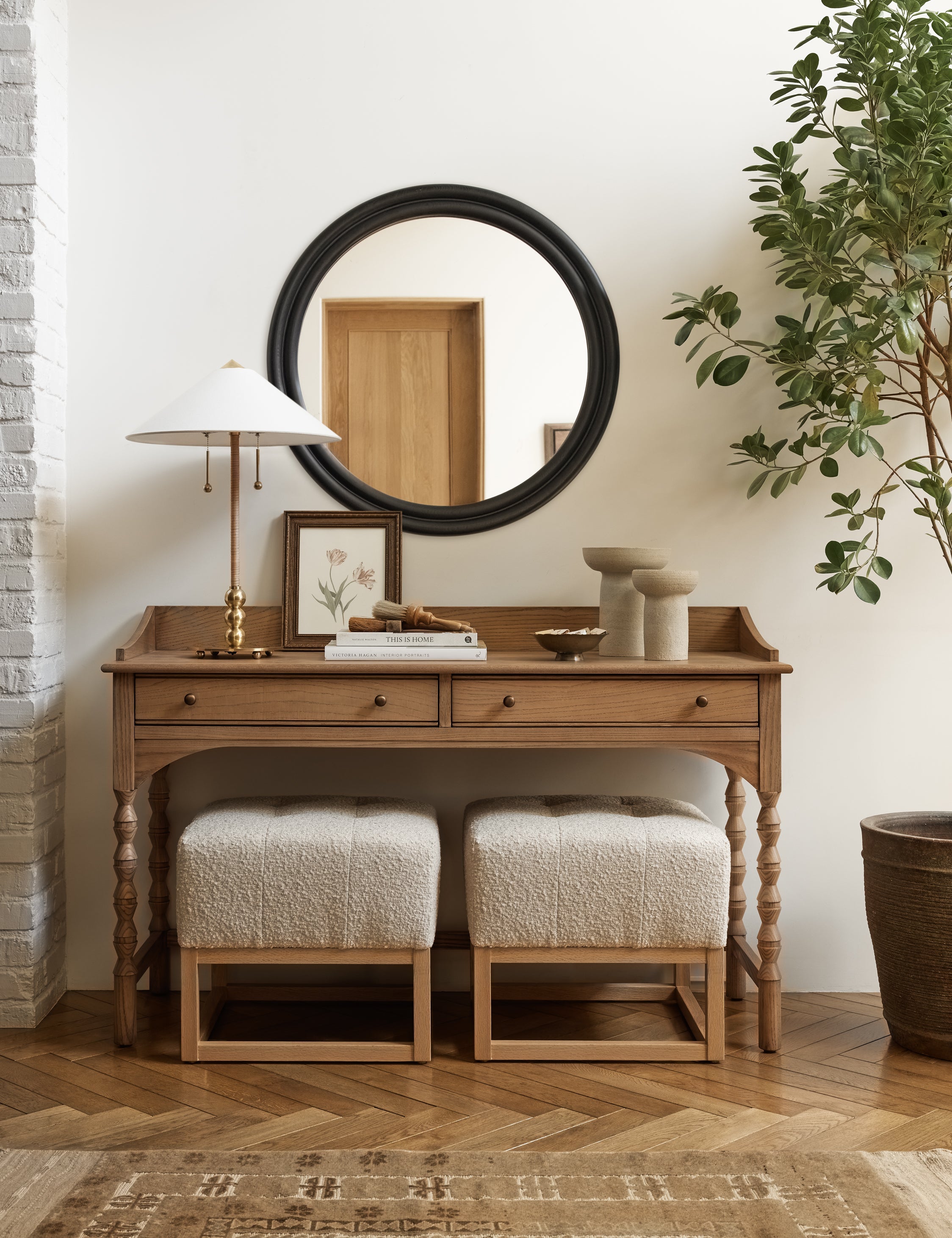 Lulu and Georgia Zora Table Lamp – Antique Brass - view 3
