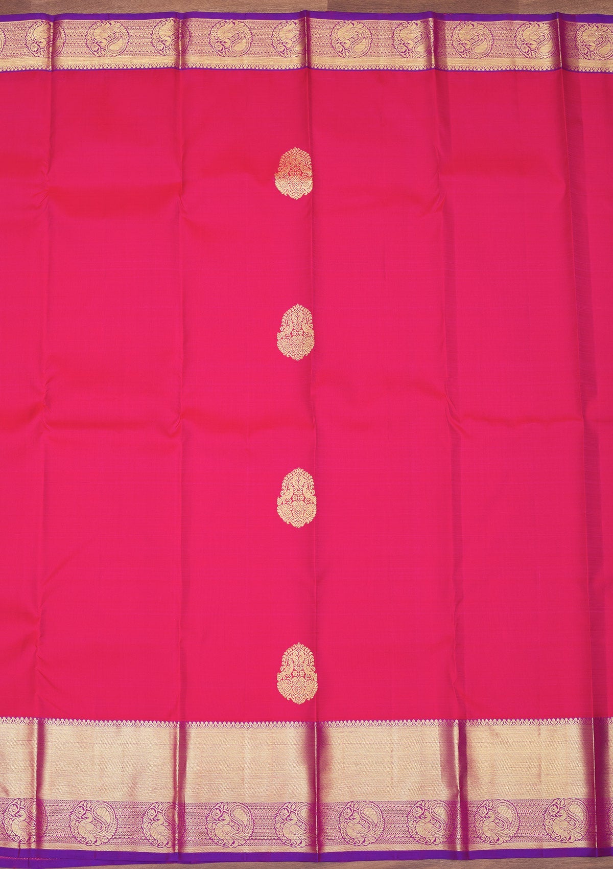 Koskii Rani Pink Zariwork Pure Silk Saree – Women's - view 6