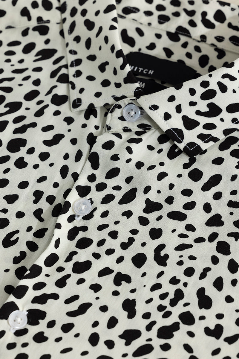 SNITCH Dispersed Dot White Shirt - view 2