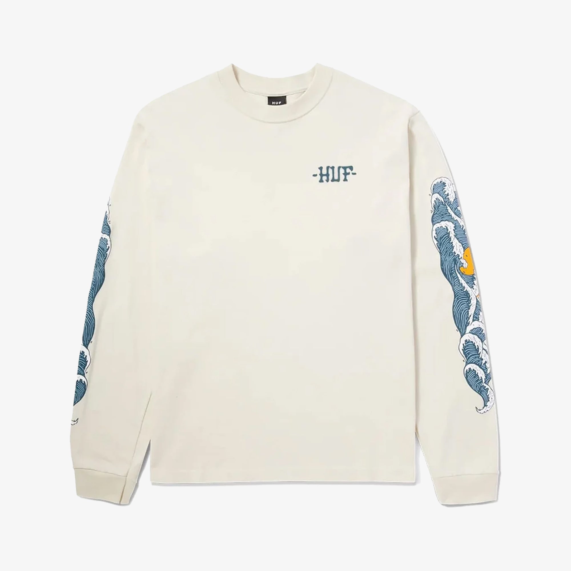 Huf | Rogue Wave Long Sleeve T-shirt { Bone