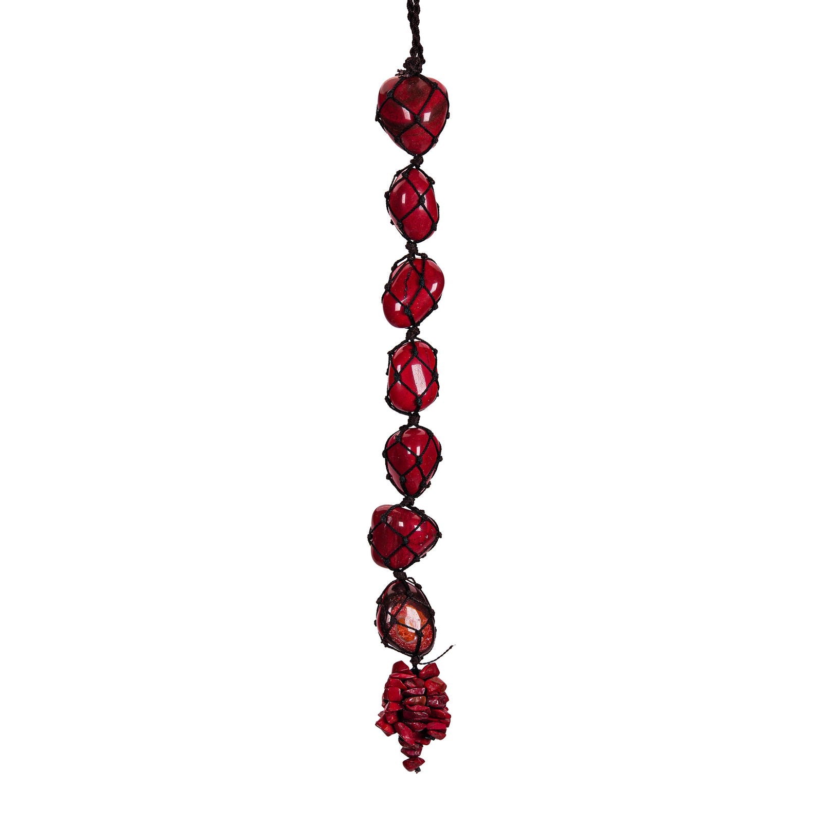 Gemsmantra Red Jasper Tumbled Hanging - view 3