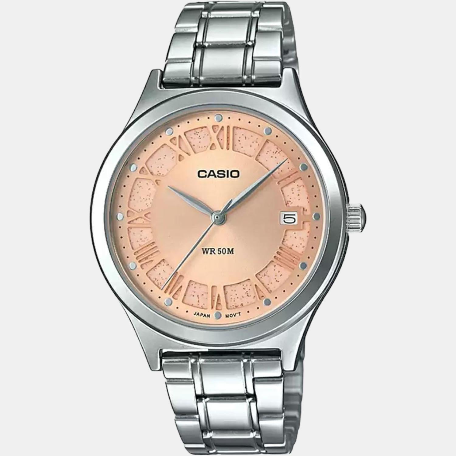 Casio Enticer Women Quartz Rose Gold Dial Analog Stainless Steel Watch A1590 - view 2