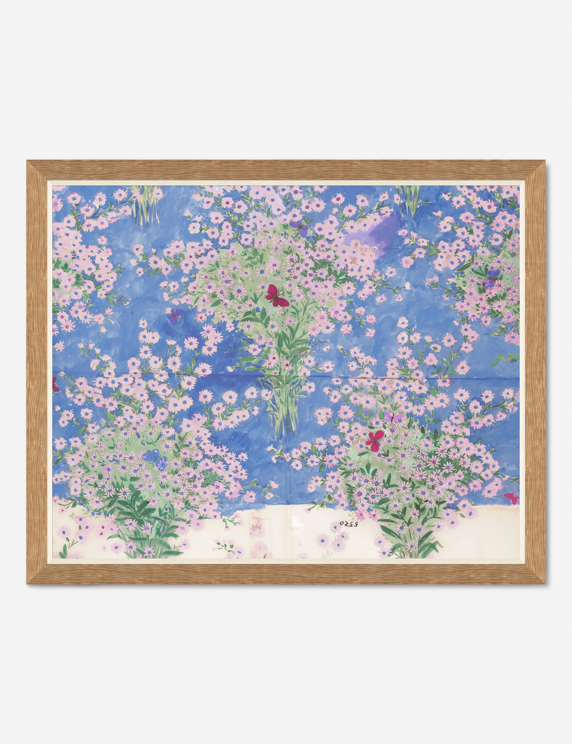 Lulu and Georgia Papillons Et Margeurites Print by Paule Marrot