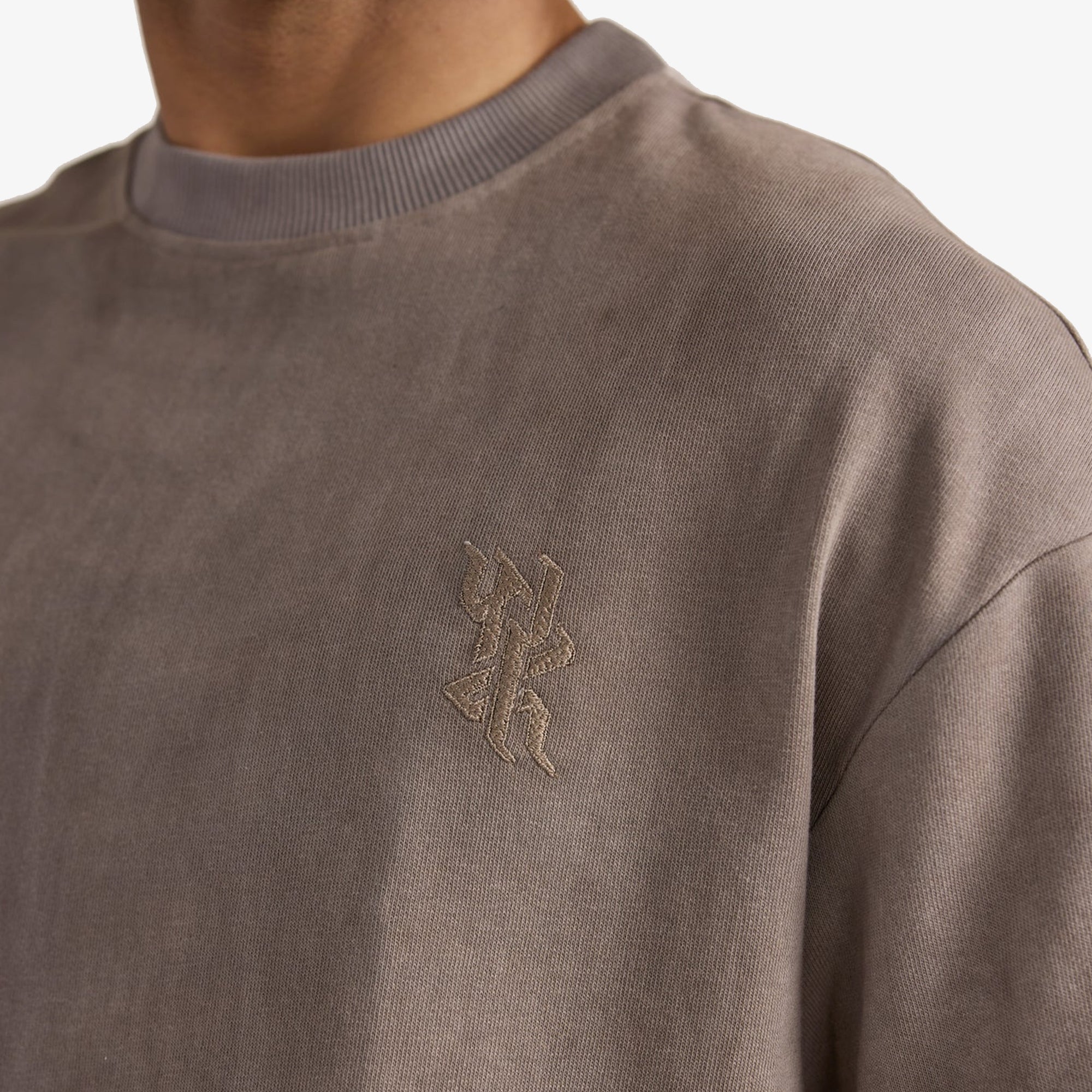 F A R A K | Basics Grey Bagru T-shirt { Grey - view 4