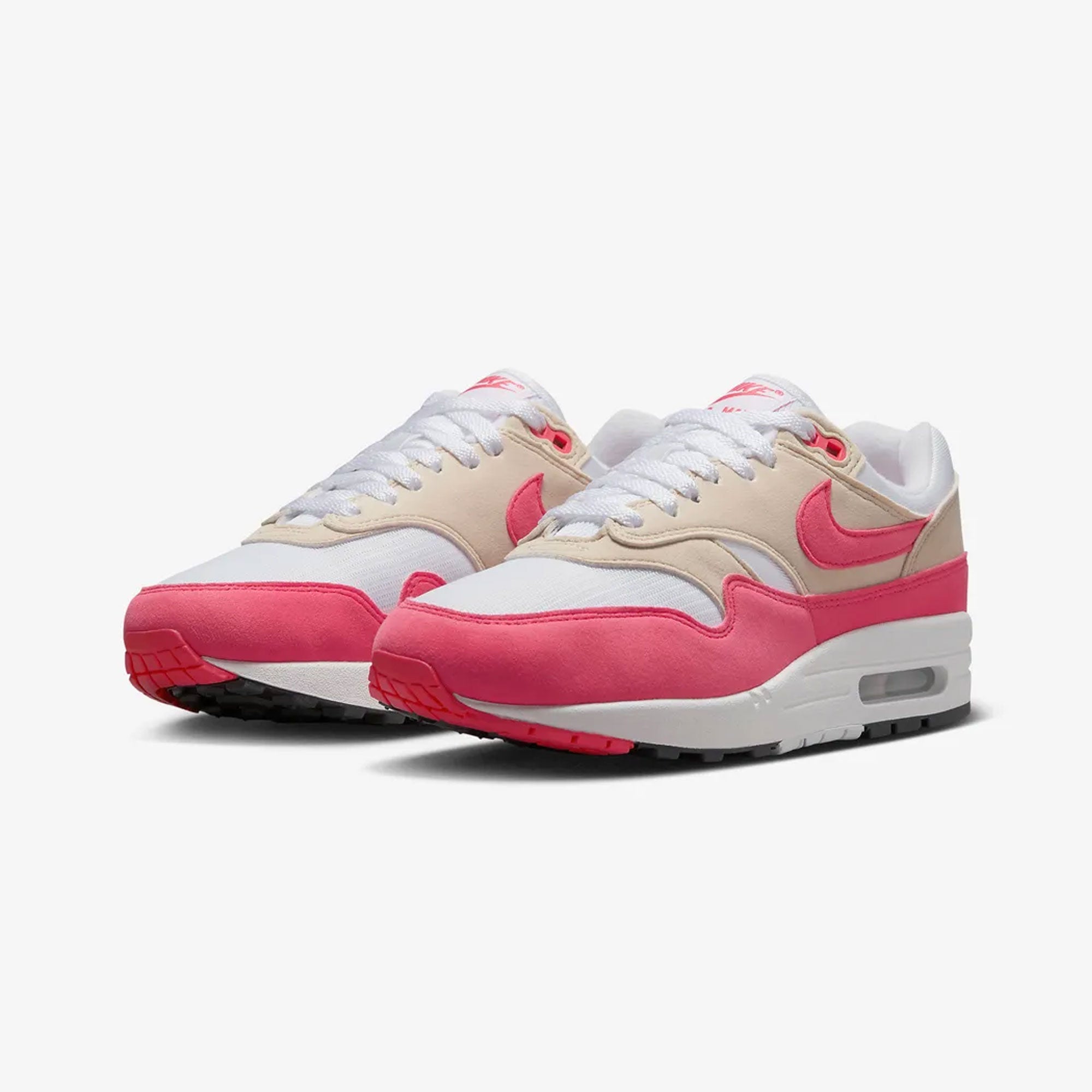 Nike | Air Max 1 { White/aster Pink-lt Orewood Brn-black - view 2