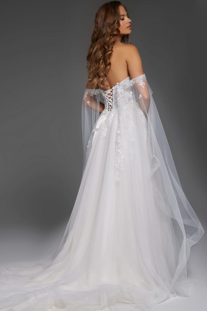 Jovani JB42481 Bridal Gown Fit Long Wedding Dress - view 2