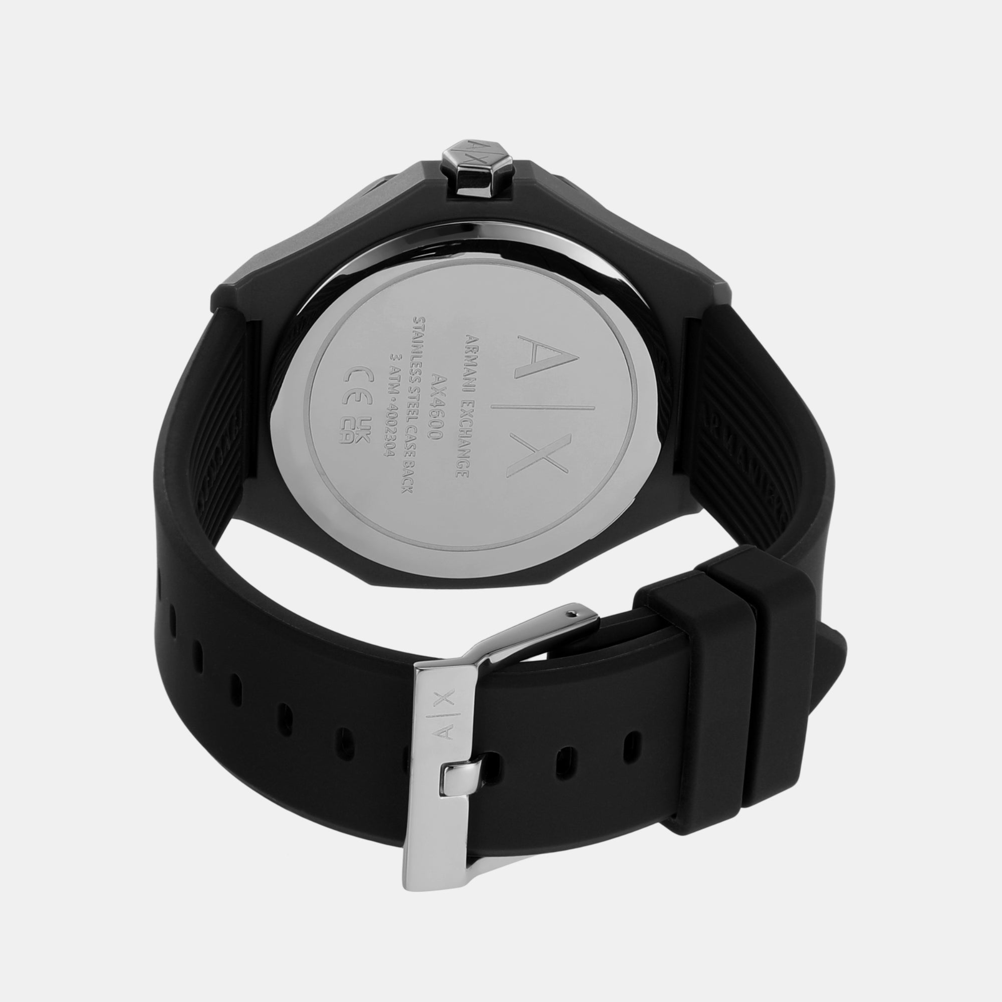 Armani Exchange Andrea Men Quartz White Dial Analog Silicone Watch AX4600 - view 2