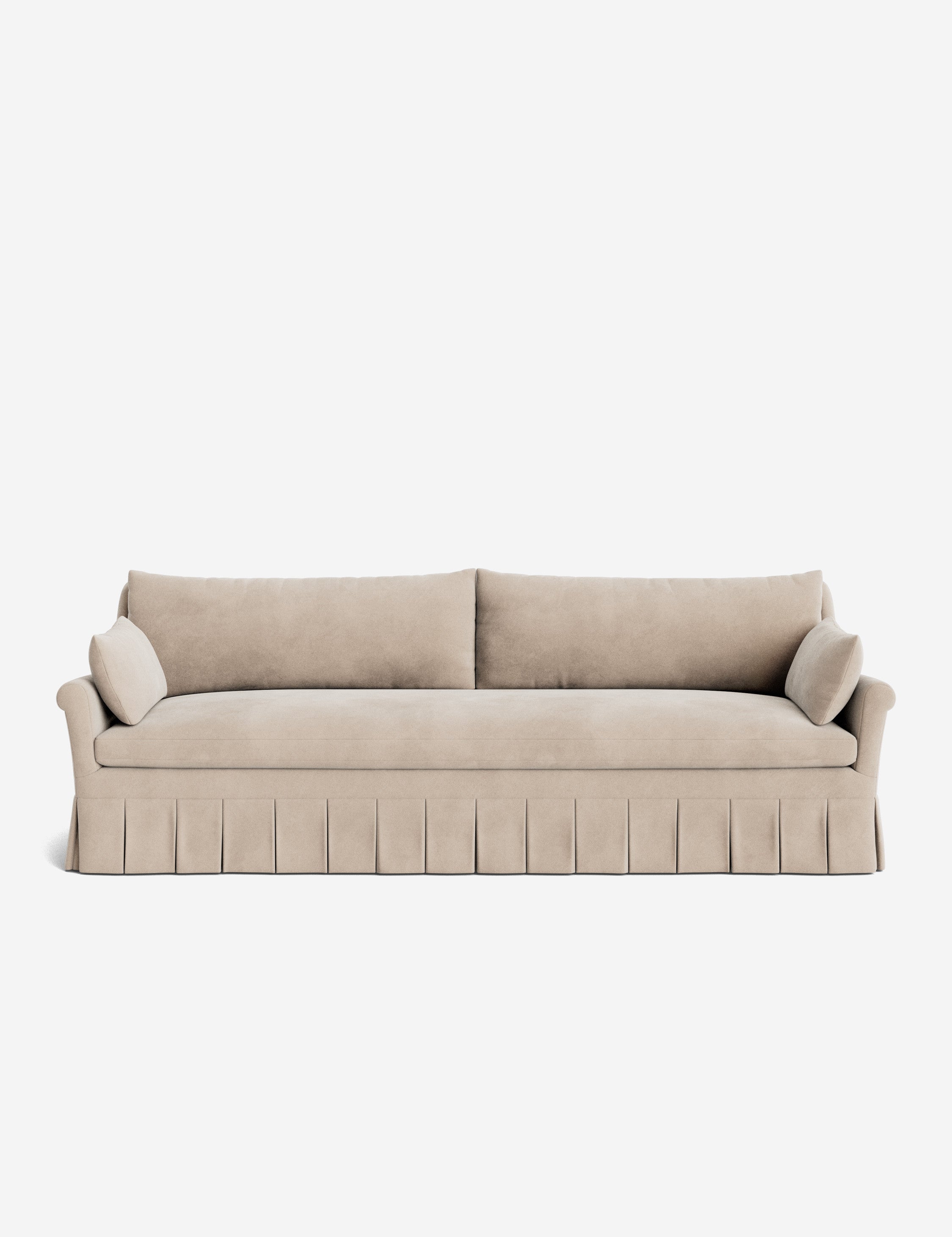Lulu and Georgia Portola Rolled Arm Pleated Sofa - view 51