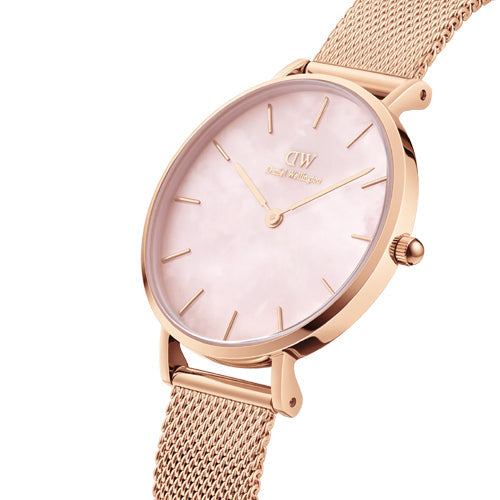 Daniel Wellington Petite Melrose Pearl Pink Mother-Of-Pearl Dial Women 28mm DW00100513 - view 2