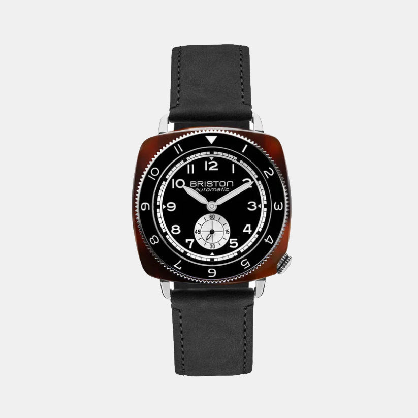 Briston Clubmaster Legend Men Automatic Black Dial Analog Leather Watch 241639.SA.T.1W.CH