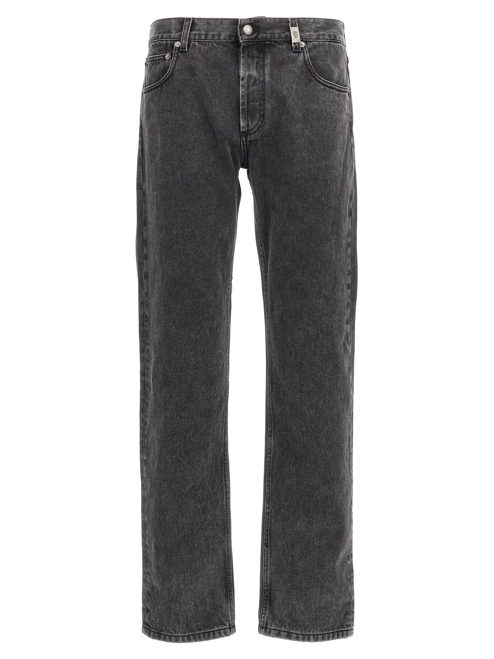 Alexander McQueen Metal Plate Jeans – 100% cotton