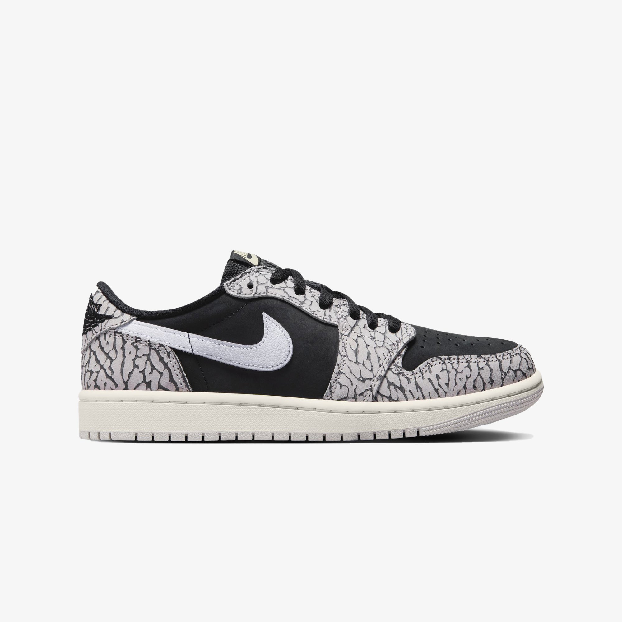 Jordan | AIR JORDAN 1 RETRO LOW OG { BLACK/MUSLIN-TECH GREY-WHITE - view 6