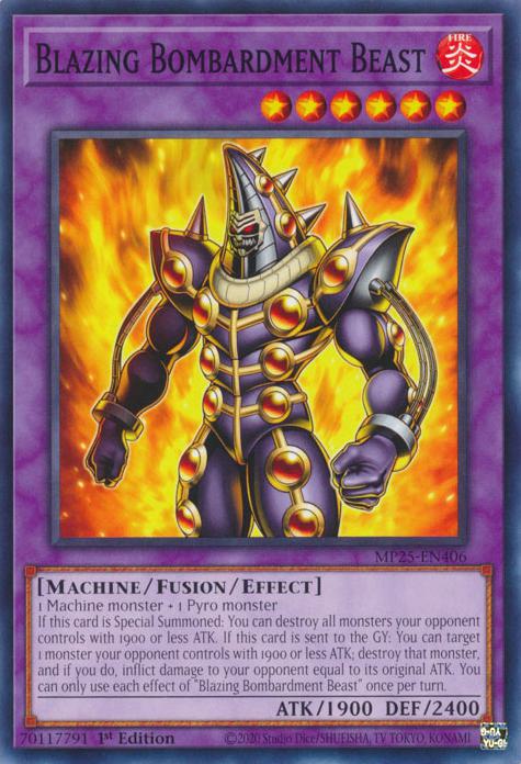 Yu-Gi-Oh! Blazing Bombardment Beast - MP25-EN406 - Common - 1st Edition