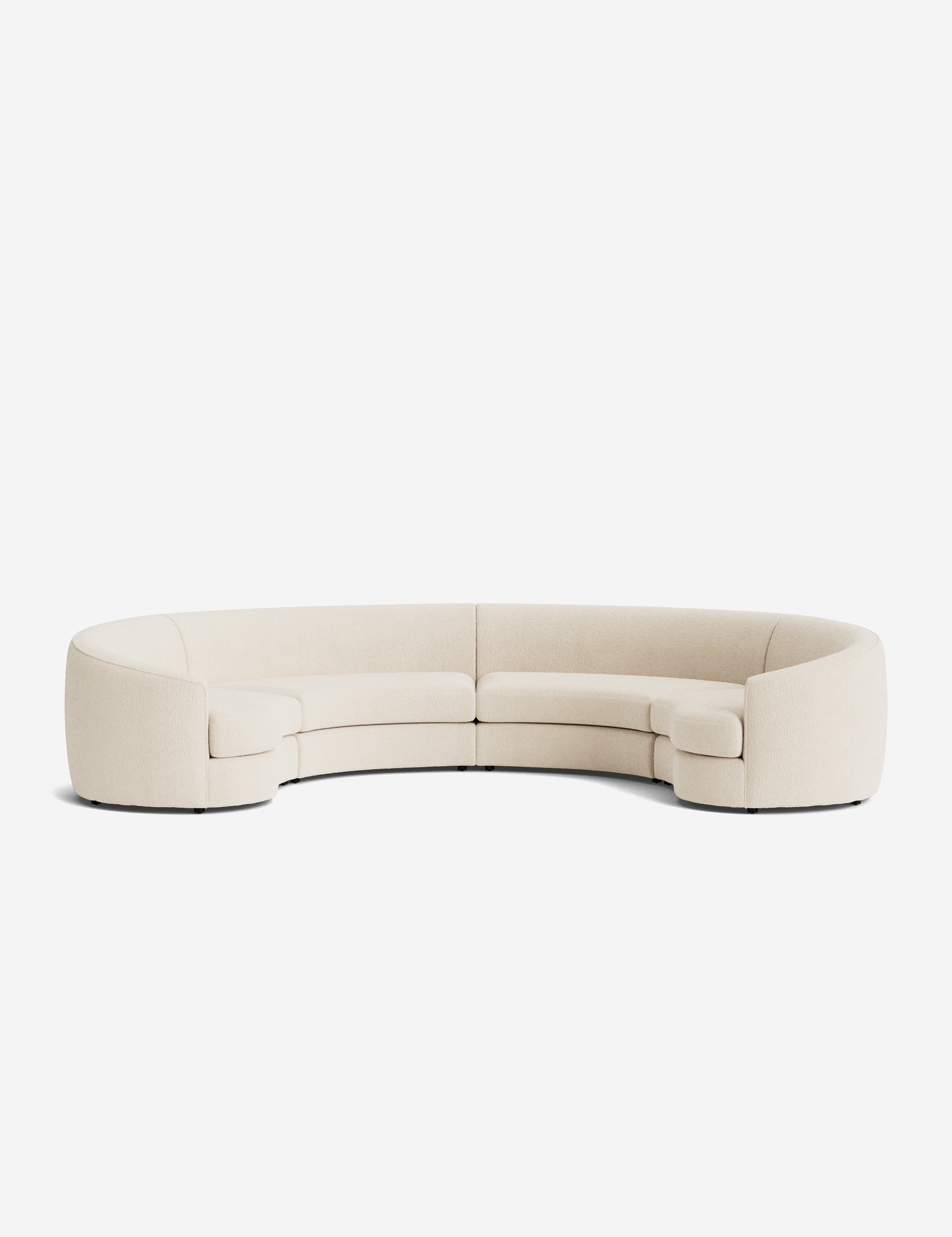 Lulu and Georgia Imada Modular Curved Sectional Sofa