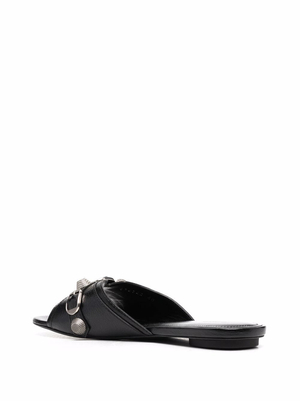 Balenciaga Cagole leather sandals – Upper: 100% Leather - view 2