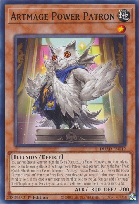 Yu-Gi-Oh! Artmage Power Patron - DUAD-EN012 - Common - 1st Edition
