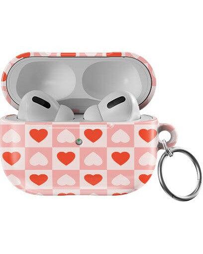Casetry King of My Heart | Checkered Hearts AirPods Case - view 6