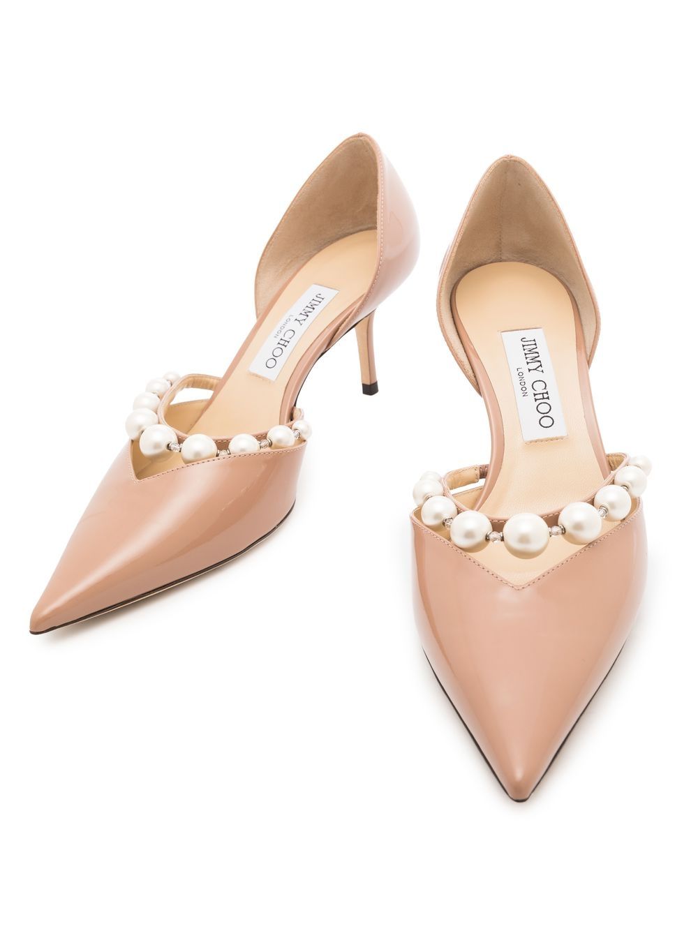 JIMMY CHOO With Heel POWDER – 98% Calf 2% Lamb - view 2