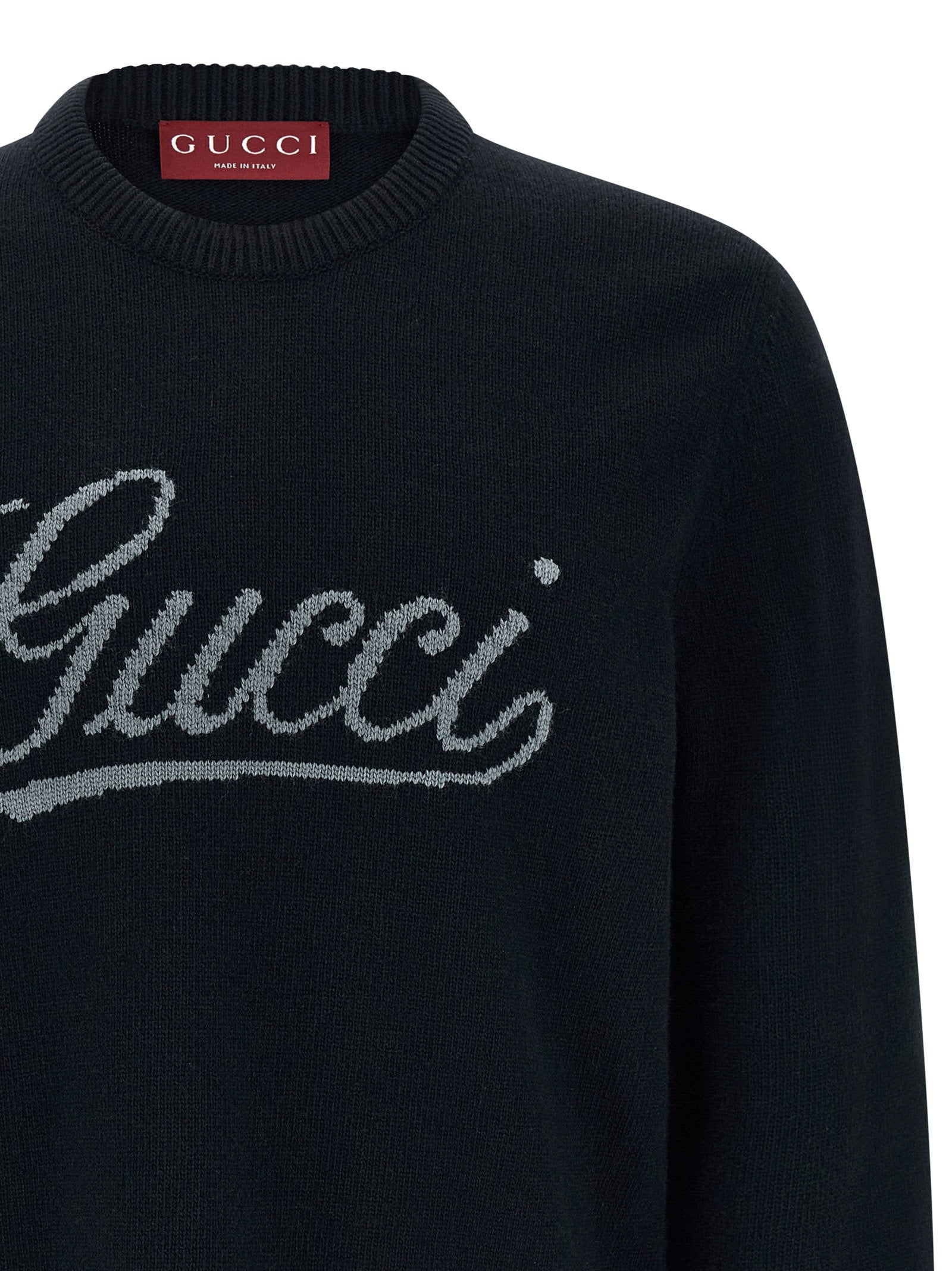 Gucci Logo Intarsia Sweater – 100% wool - view 3