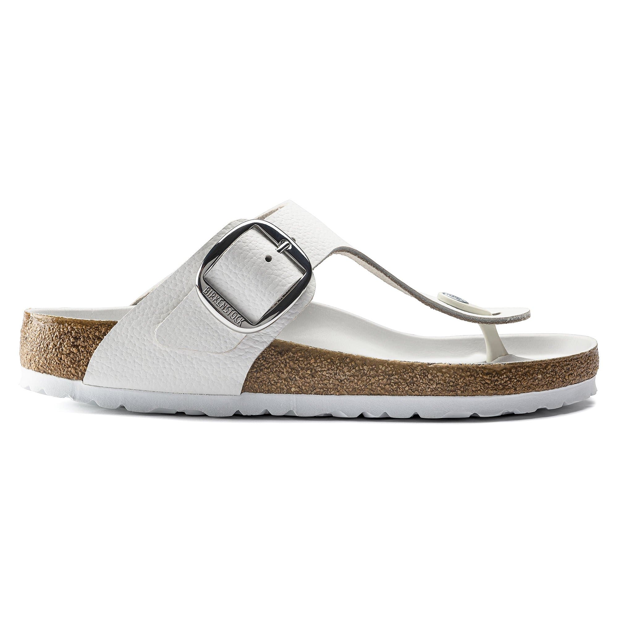 Birkenstock Gizeh Big Buckle Natural Leather – White White - view 4