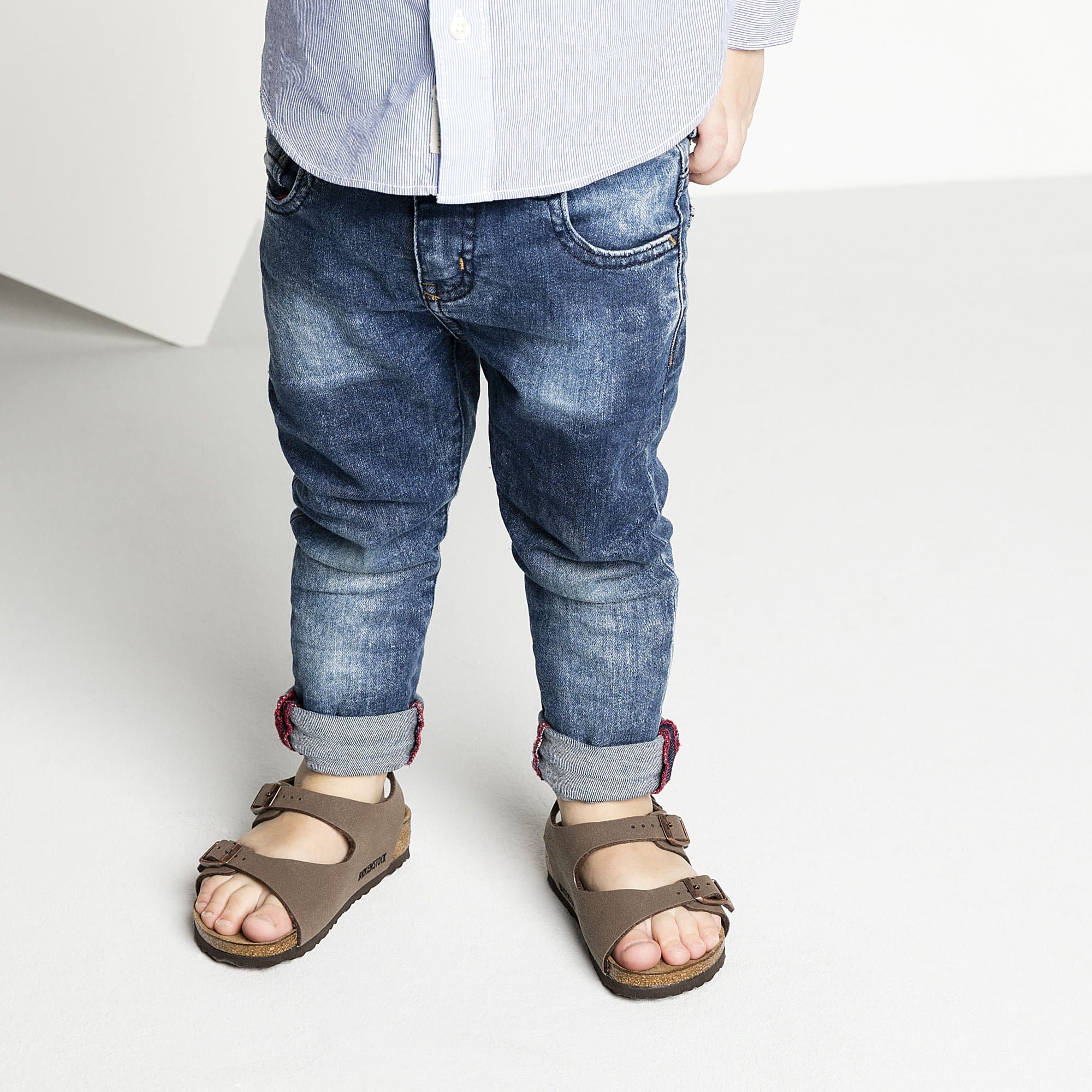 Birkenstock Roma Kids Birko-Flor Nubuck – Brown Brown/Mocha