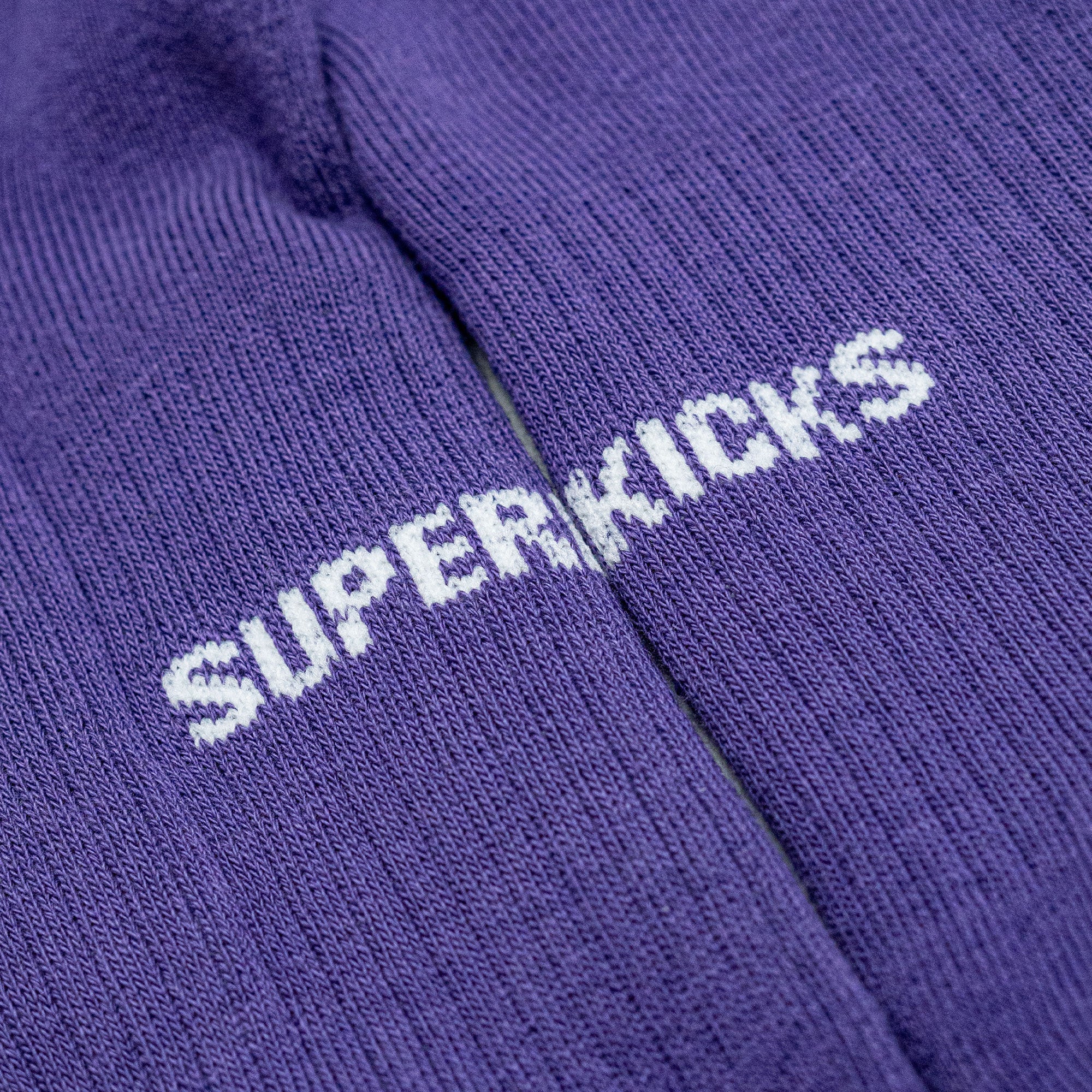 Superkicks | CREW SOCKS { WHITE/PURPLE/BLUE - view 5