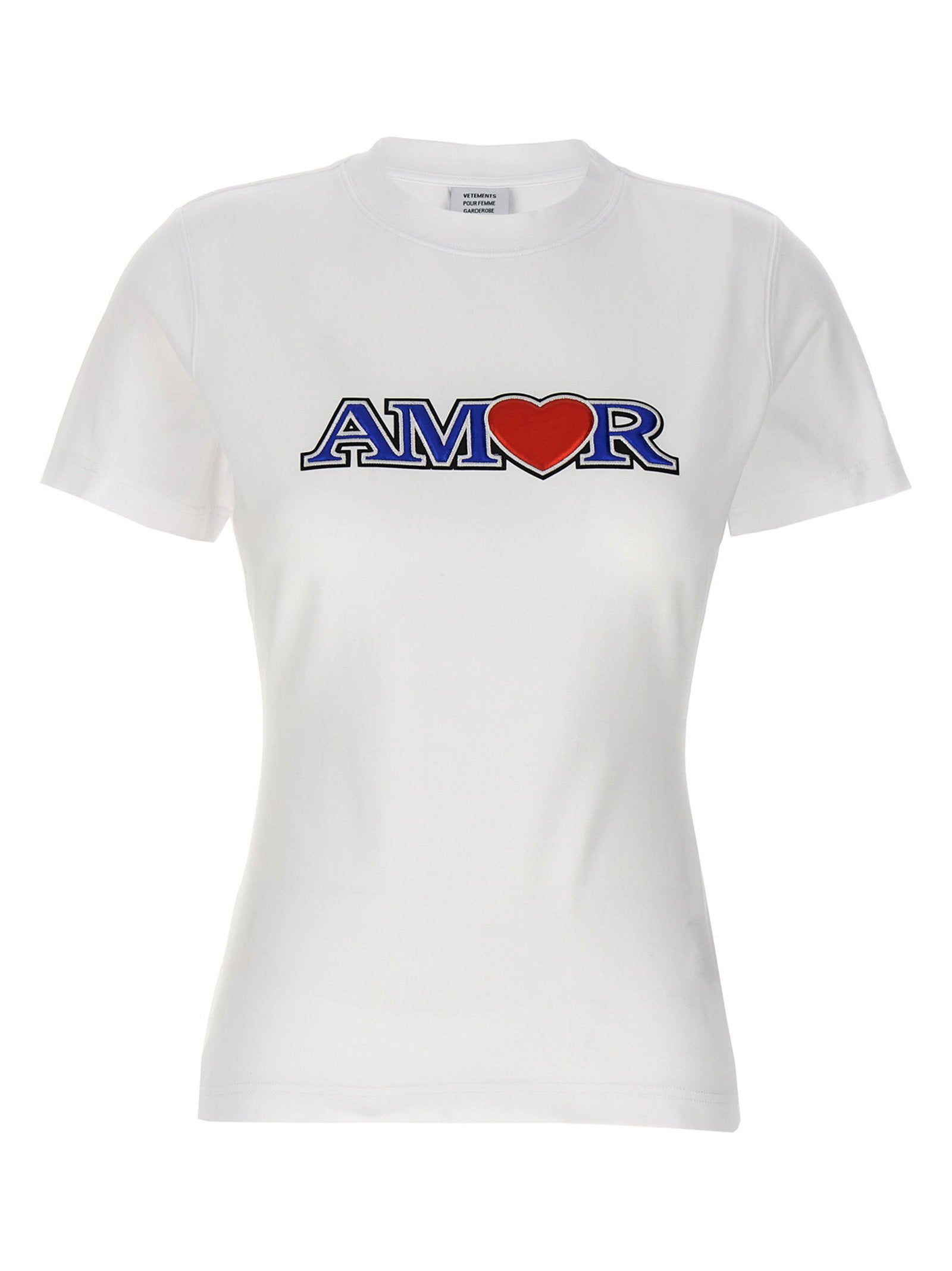 Vetements Amor T-shirt – 93% cotton, 7% elastane