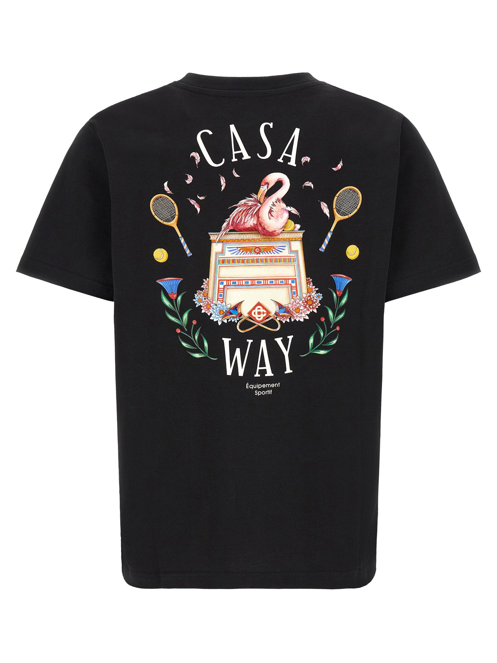 Casablanca T-shirt With Casa Way Print – 100% organic cotton - view 2