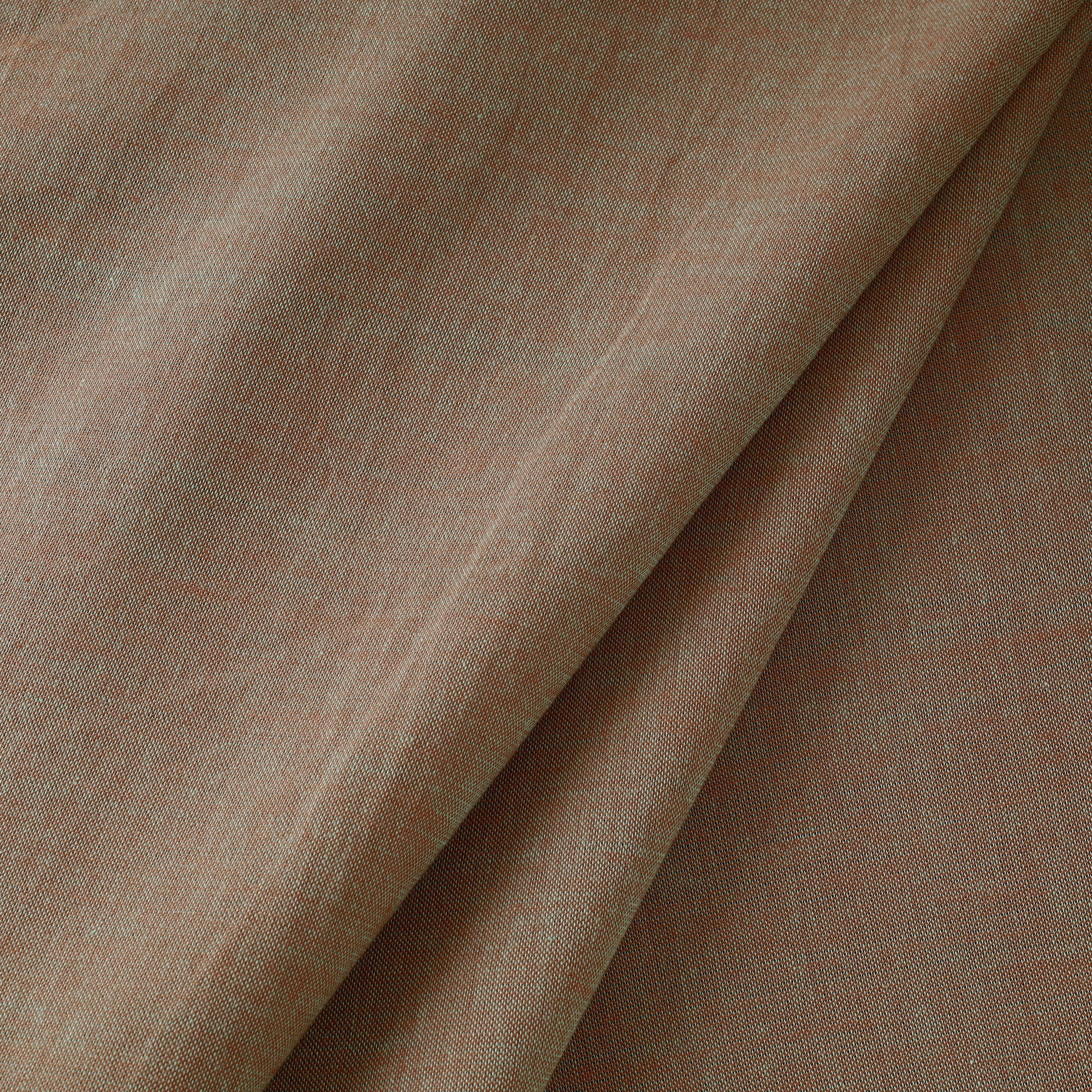 HANDLOOM VIRASAT Brown - Prewashed Fine Cotton Handloom Fabric - view 2