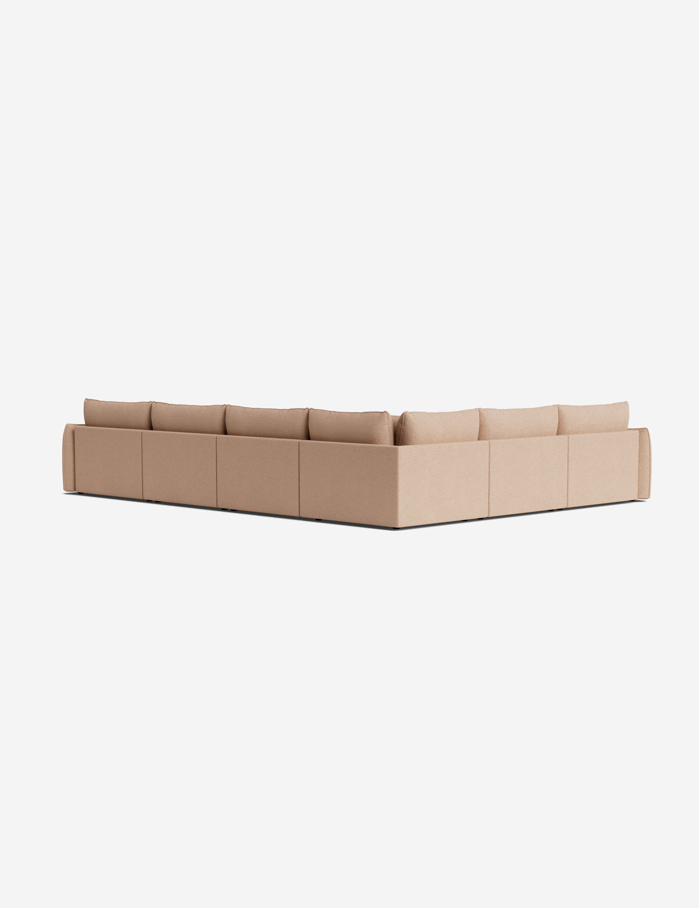Lulu and Georgia Balmer Modular Corner Sectional Sofa With Ottoman - view 132