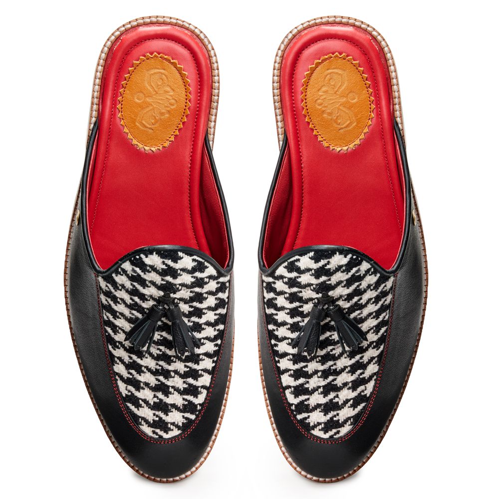 Banjaaran India White Houndstoth_ Mule_ Men (discontinued) - view 2