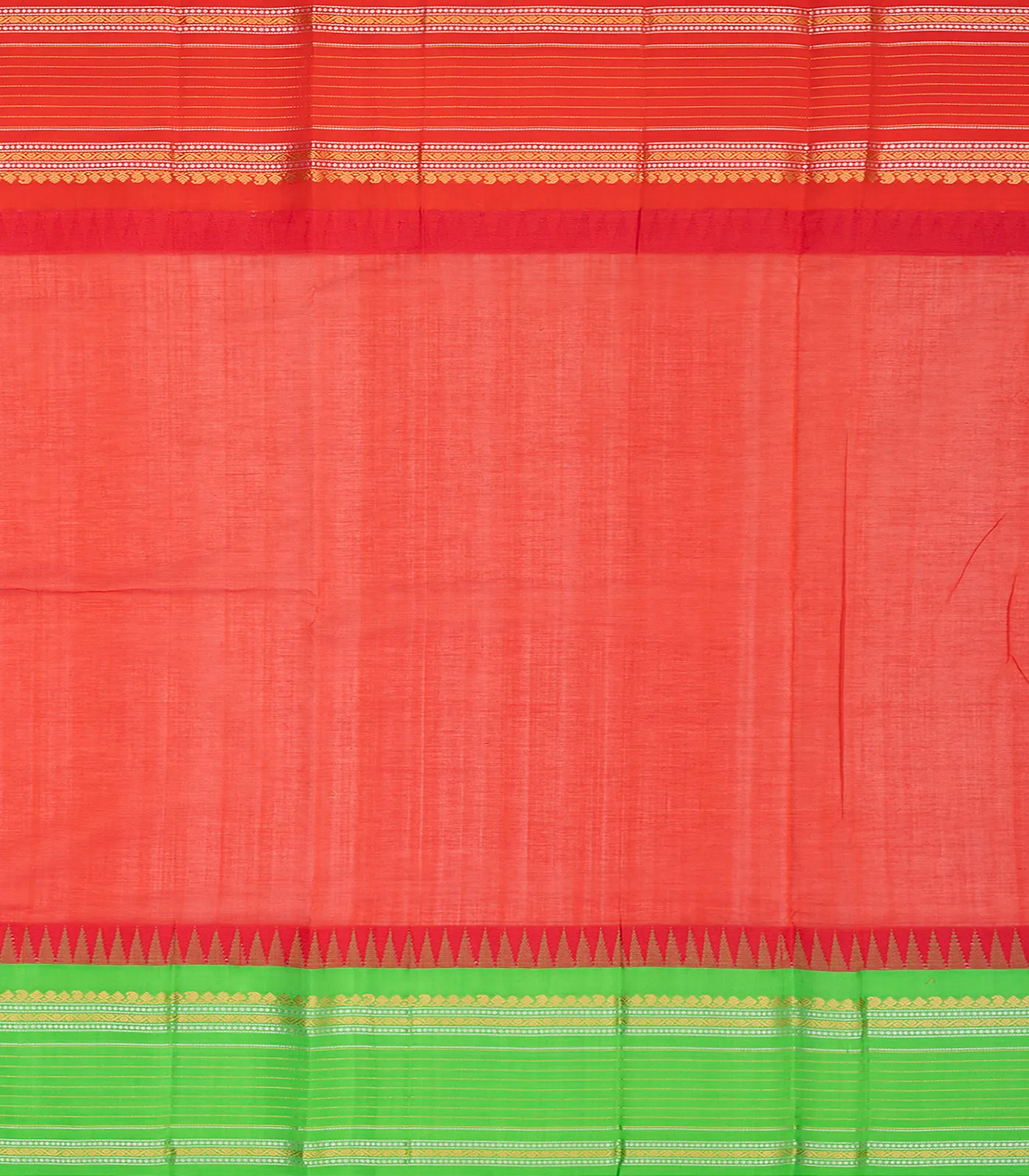 RmKV Dusty Pink Handloom Chirala Silk Cotton Saree With Checks-Dusty Pink - view 4