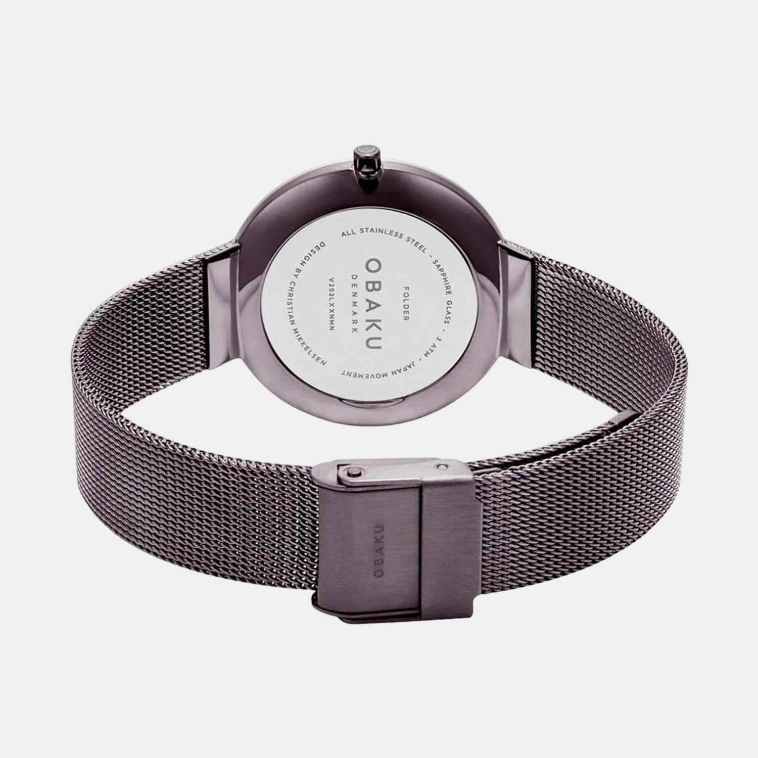 Obaku Folder Women Quartz Black Dial Analog Stainless Steel Watch V252LXXNMN - view 2