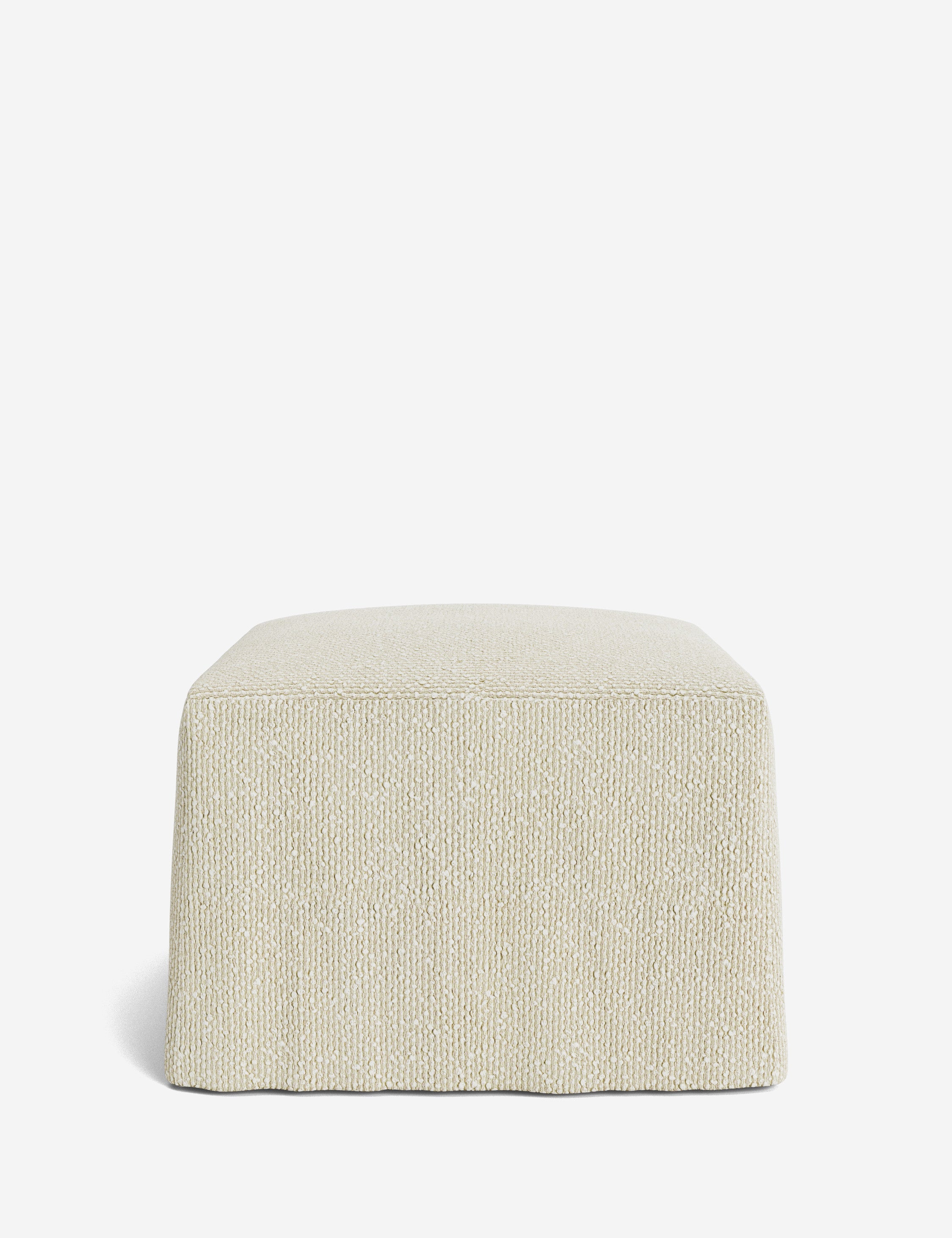 Lulu and Georgia Portola Slipcover Ottoman - view 121