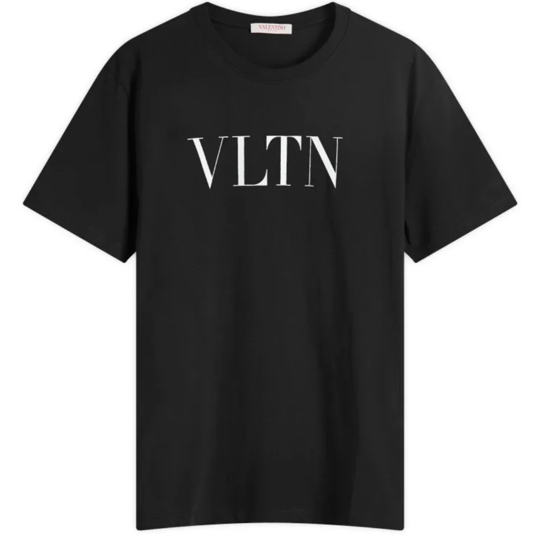 Valentino Apparels Valentino VLTN Logo Tee Black