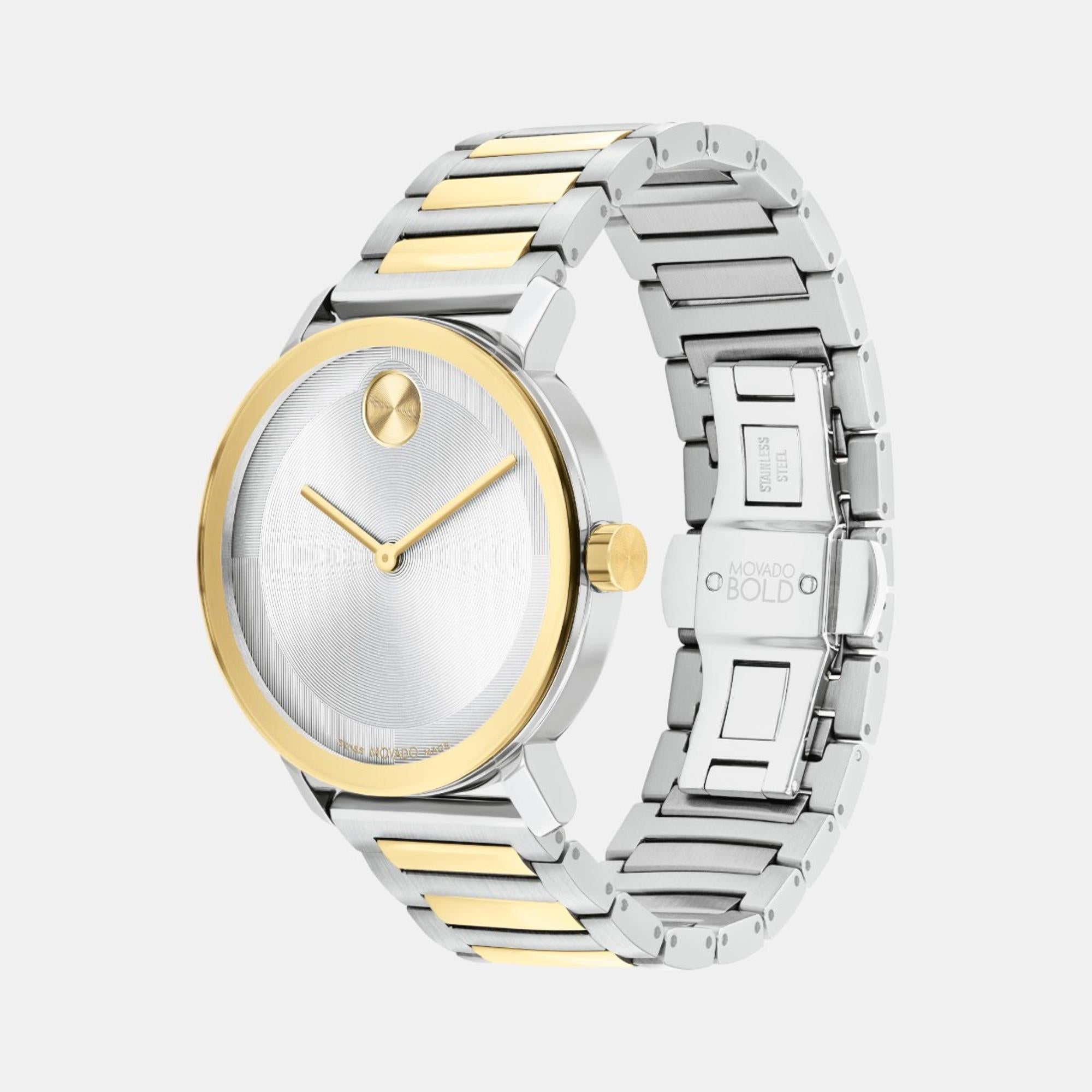 Movado Bold Evolution 2.0 Men Quartz Silver Dial Analog Stainless Steel Watch 3601087 - view 2