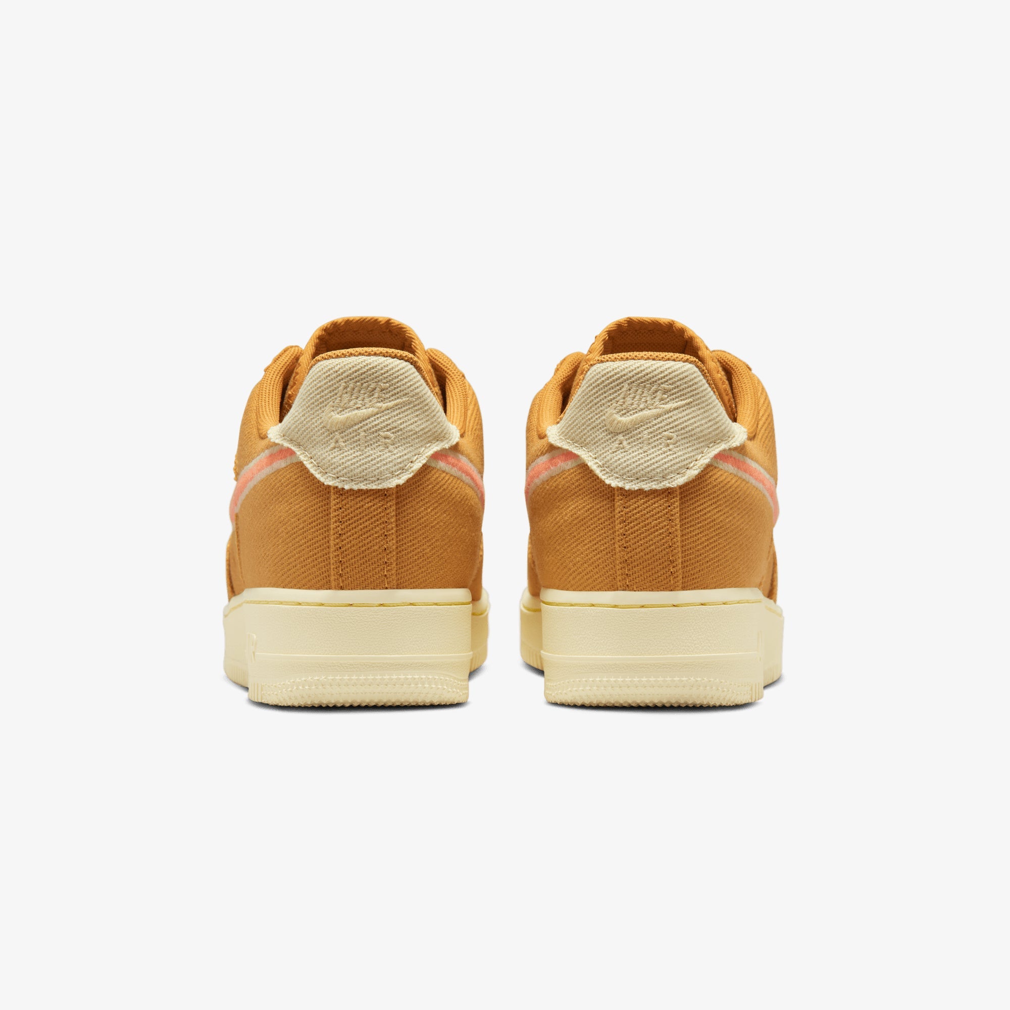 Nike | Air Force 1 Low Canvas { Wheat/orange Trance-team Gold-alabaster - view 4